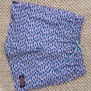 Vineyard Vines Pink and Blue Swim Trunks
